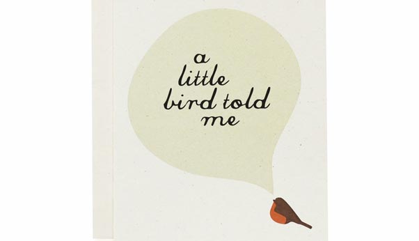 A little bird told me